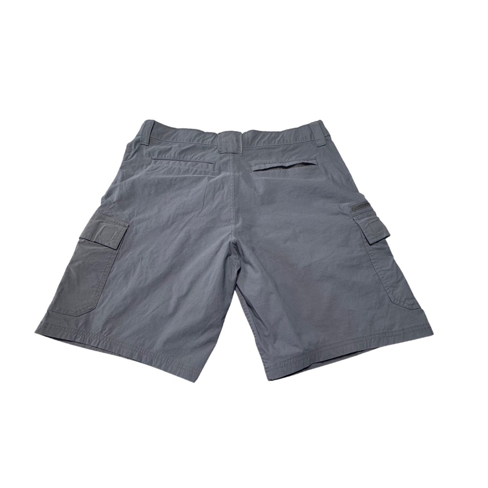 Orvis Tech Cargo Shorts Mens 34 Stretch Hiking Outdoor Gray Gorpcore Pocket